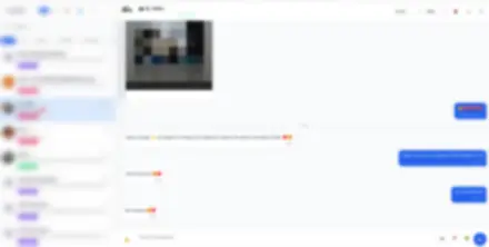 Unscharfe Vorschau des Chat-Systems